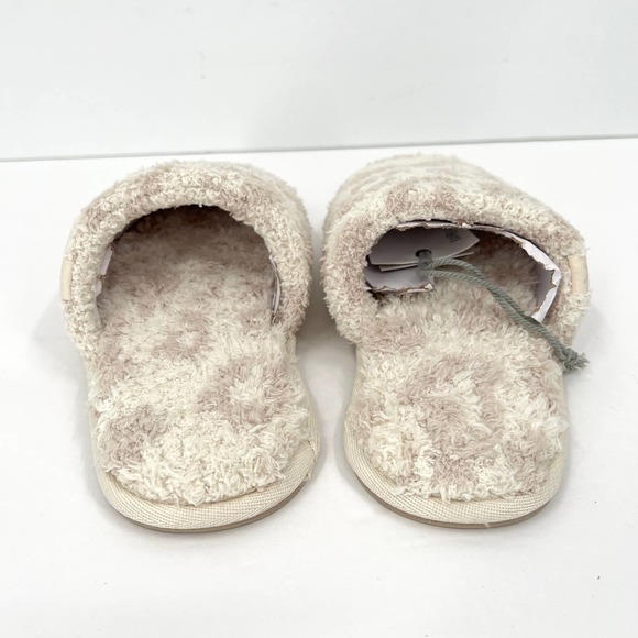 BAREFOOT DREAMS CozyChic Barefoot In the Wild Slipper Cream Stone Small NWT - Picture 4 of 10
